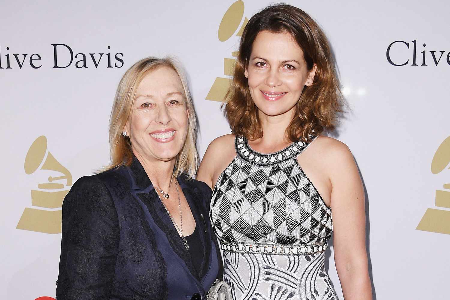 Martina Navratilova and Julia Lemigova.